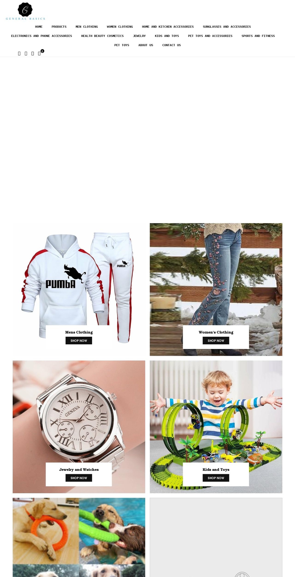 general-basics.com shopify website screenshot