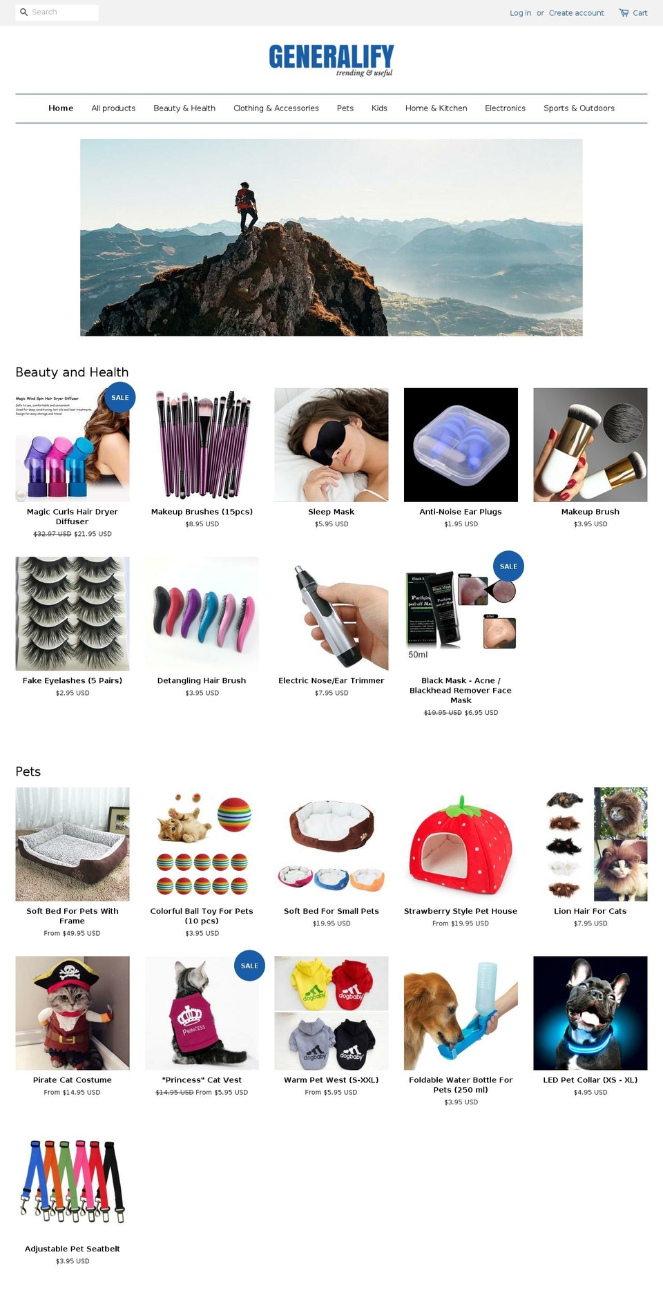generalify.com — Shopify storefront screenshot