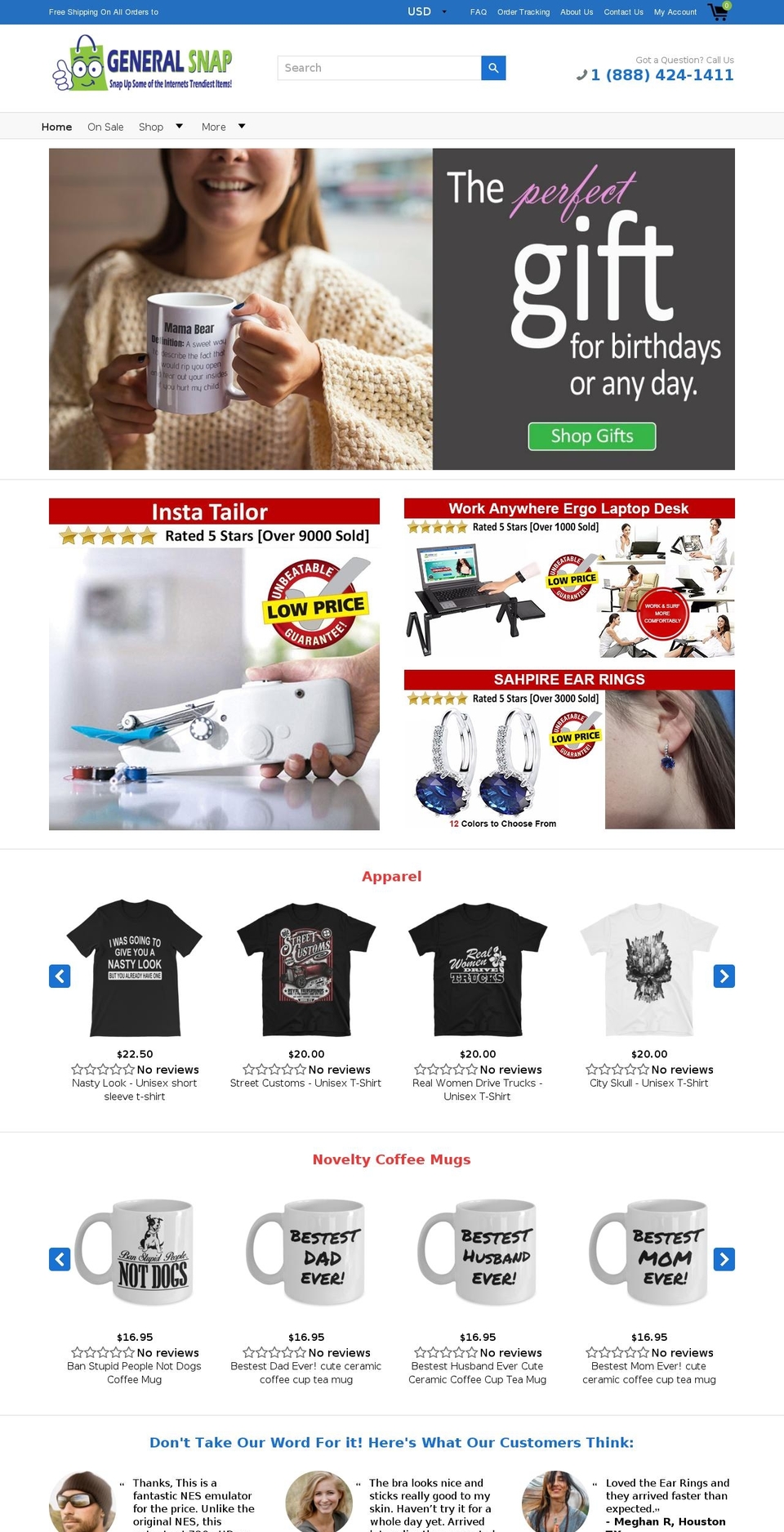 generalsnap.com — Shopify storefront screenshot