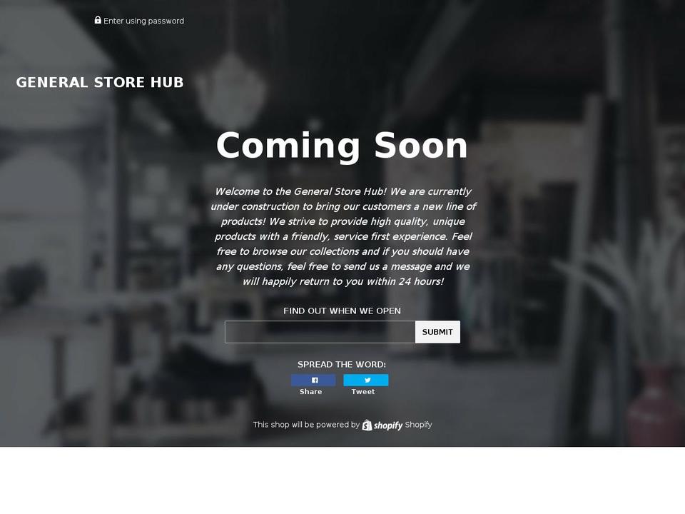 generalstorehub.com — Shopify storefront screenshot