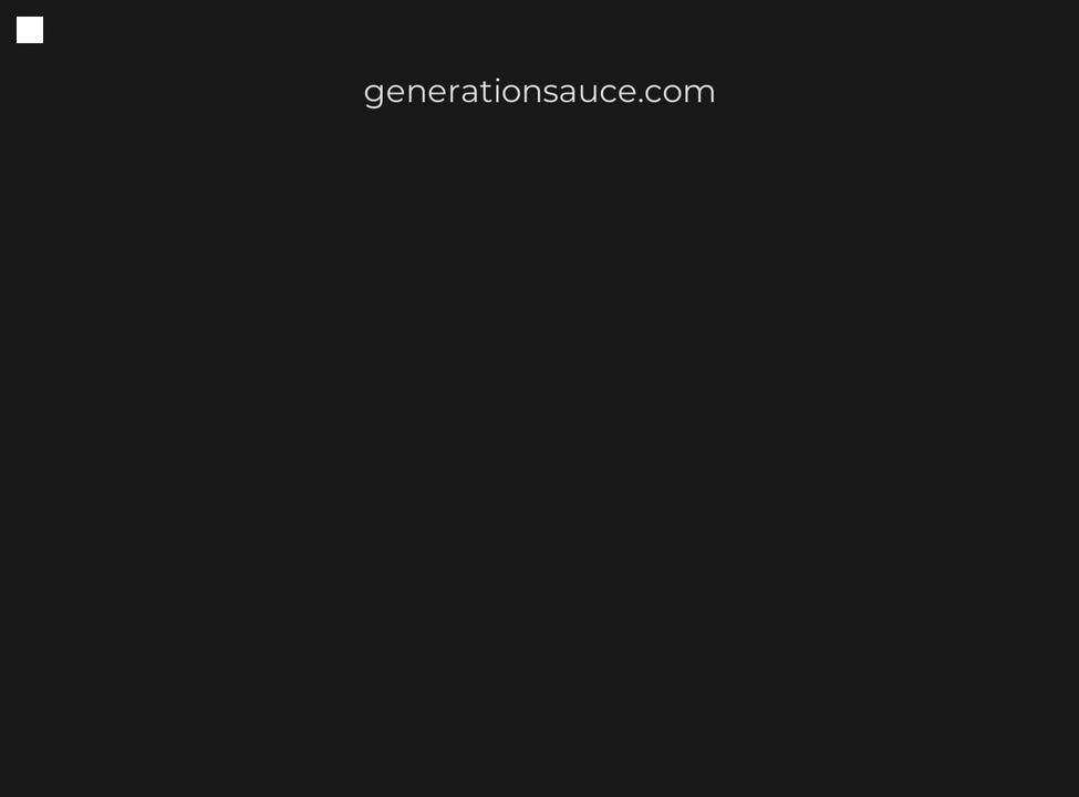 generationsauce.com — Shopify storefront screenshot