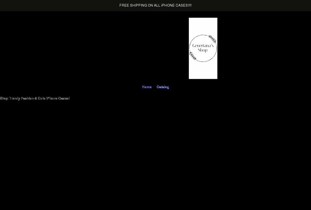 generianasshop.com shopify website screenshot