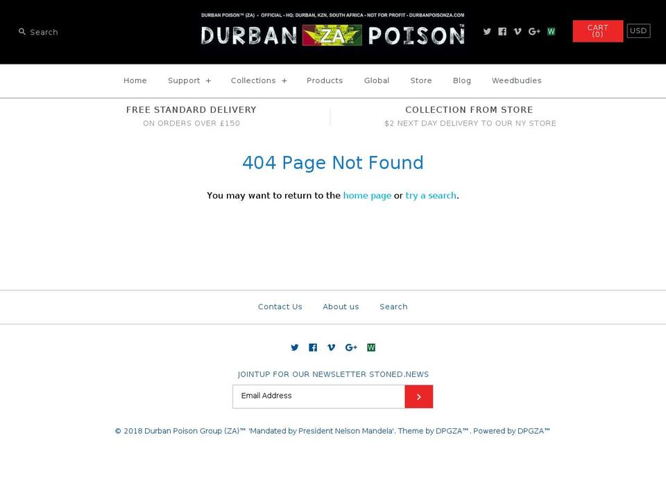 durbanpoisonza Shopify theme site example genericestates.com