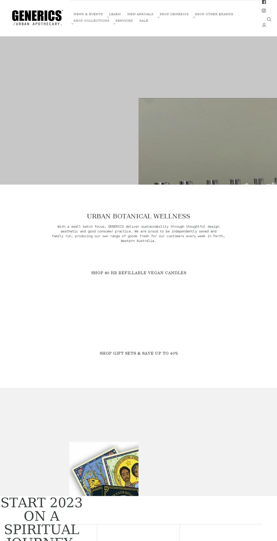 genericseshop.com shopify website screenshot