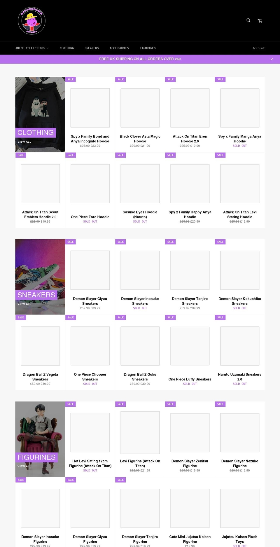 generodawnstore.com shopify website screenshot