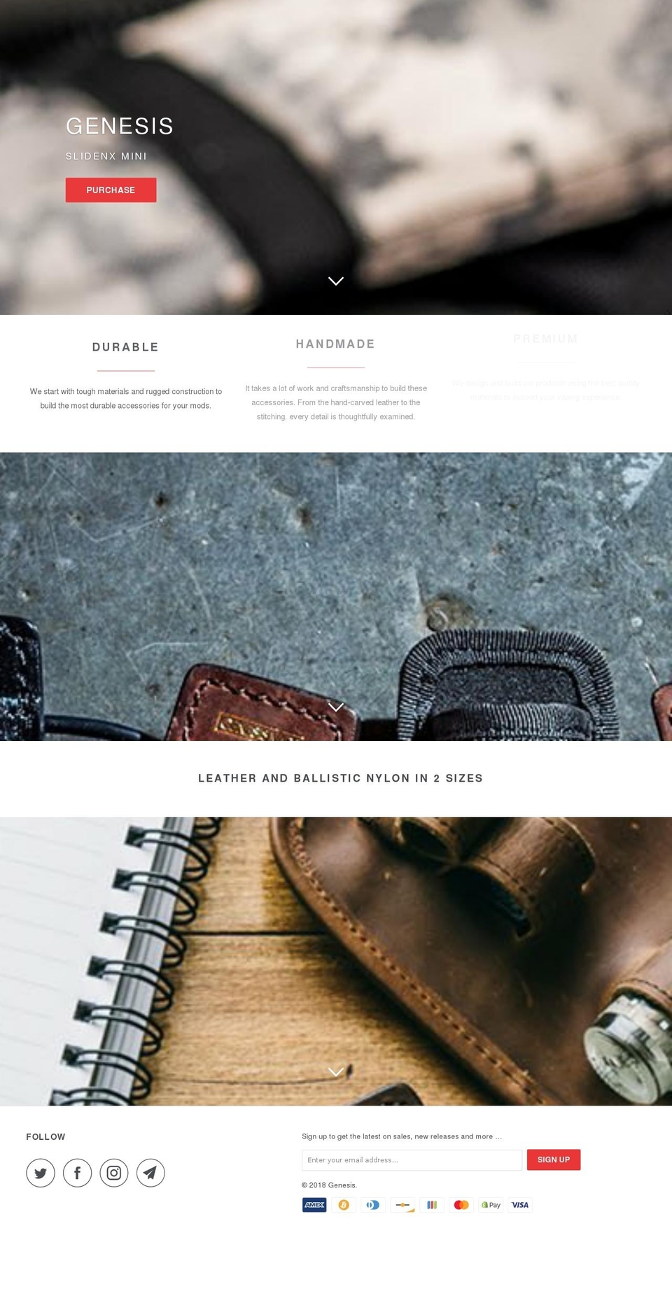 genesisvape.com — Shopify storefront screenshot
