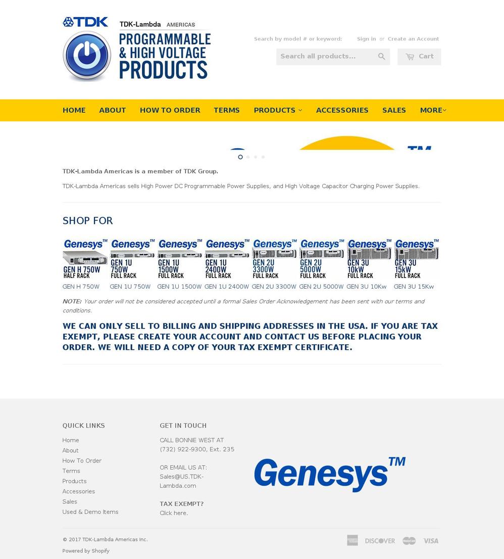 genesysdcstore.com shopify website screenshot