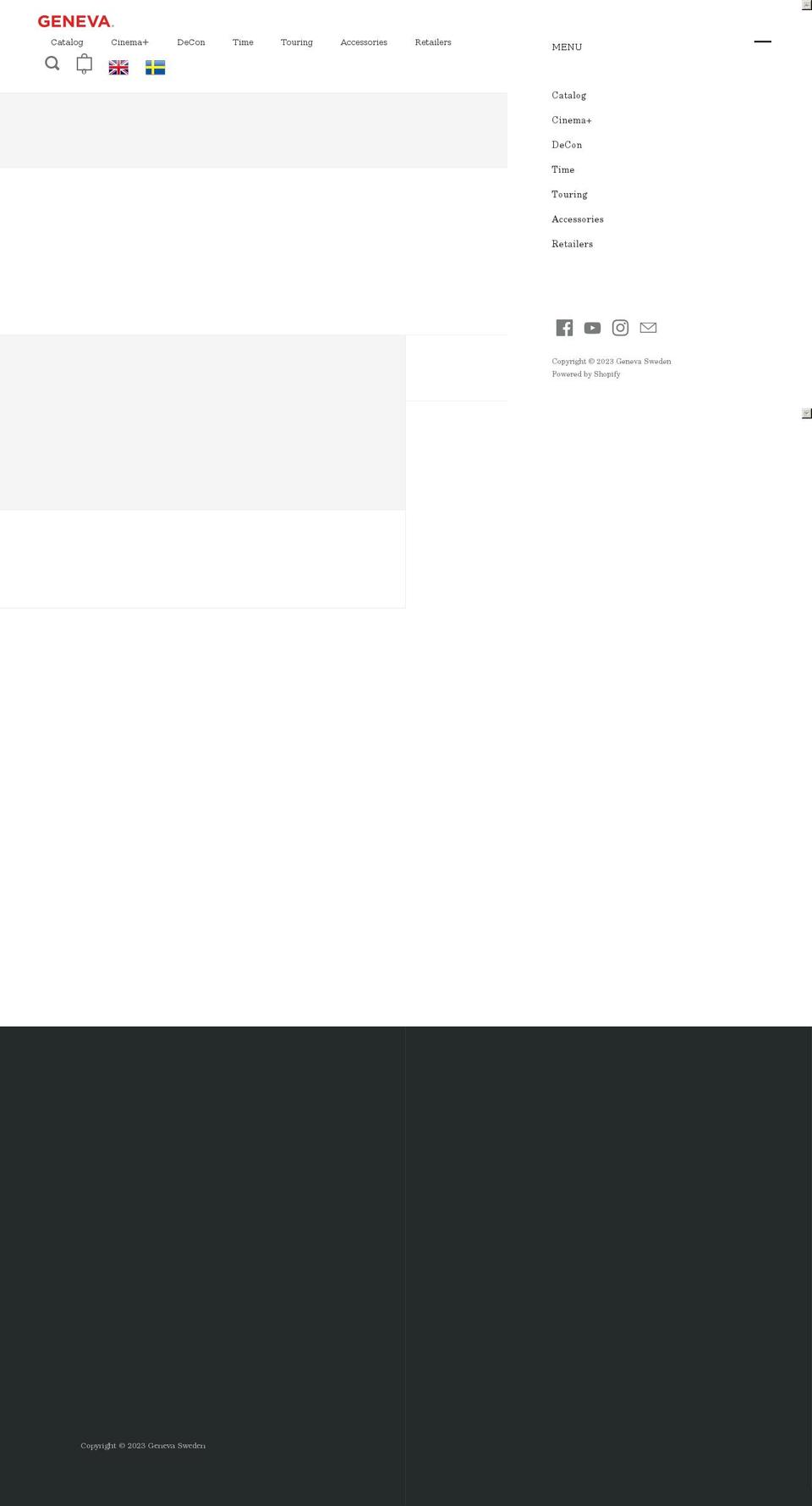 geneva.se shopify website screenshot