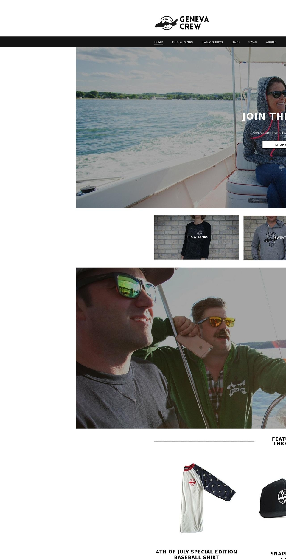 genevacrew.com — Shopify storefront screenshot