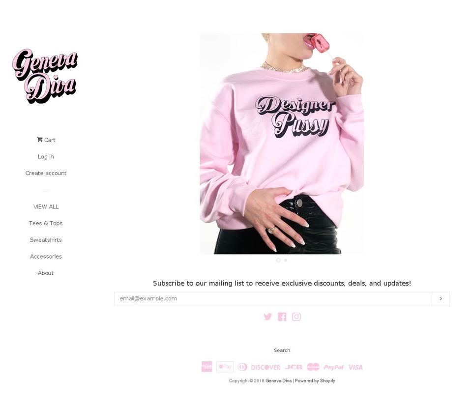 genevadivanyc.com shopify website screenshot