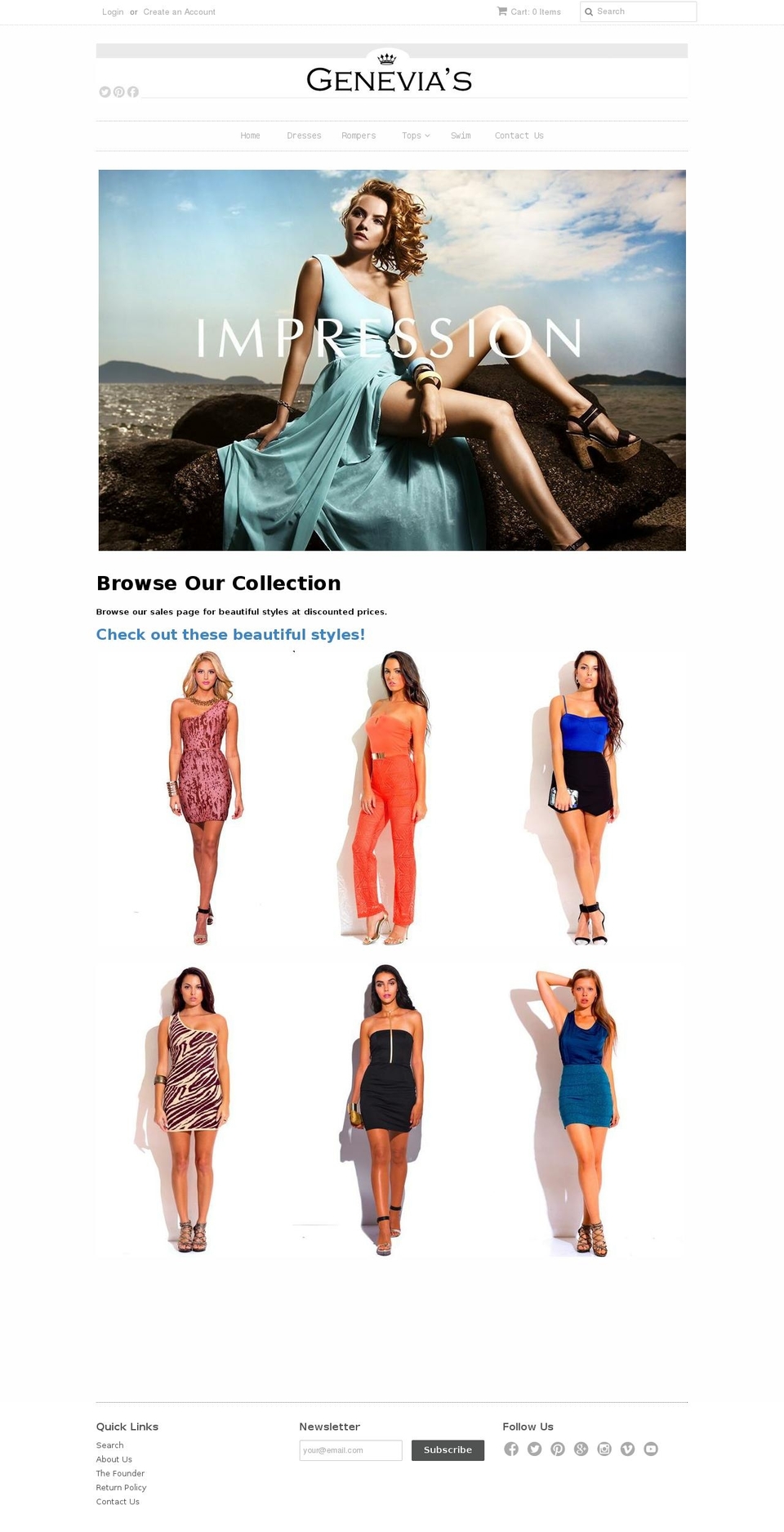 genevias.com — Shopify storefront screenshot