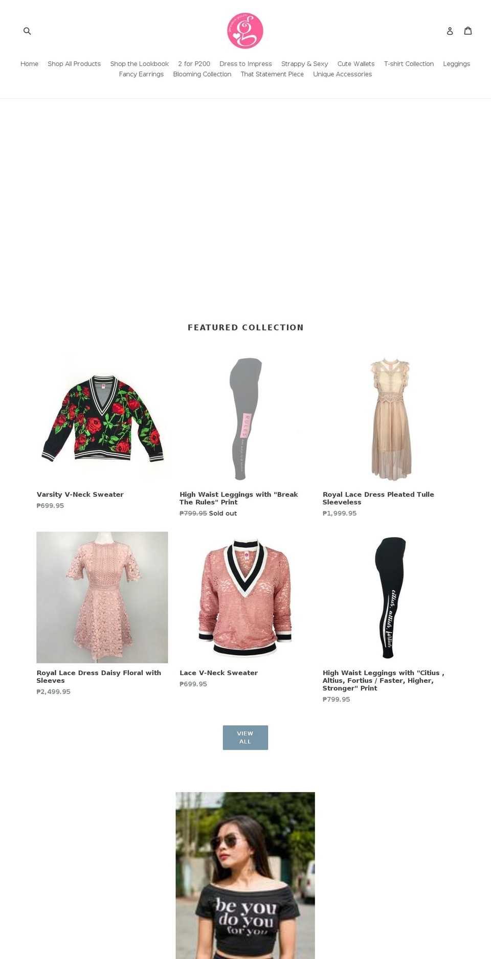 genevievegozum.com — Shopify storefront screenshot