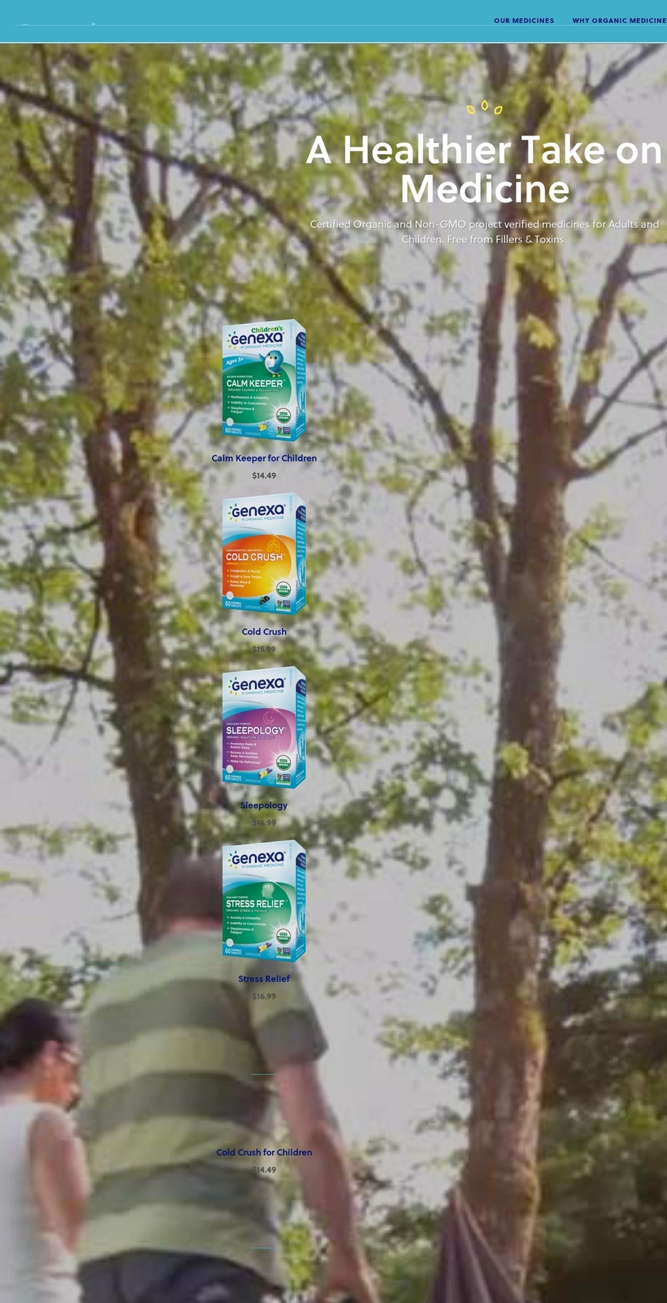 genexahealth.com shopify website screenshot