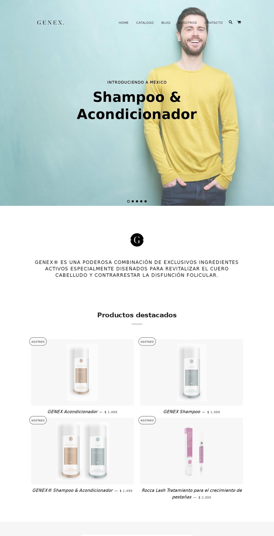 genexshampoo.com — Shopify storefront screenshot