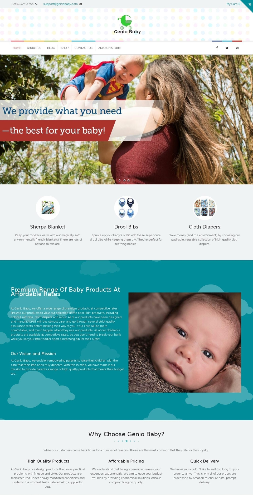 kidslife Shopify theme site example geniobaby.com