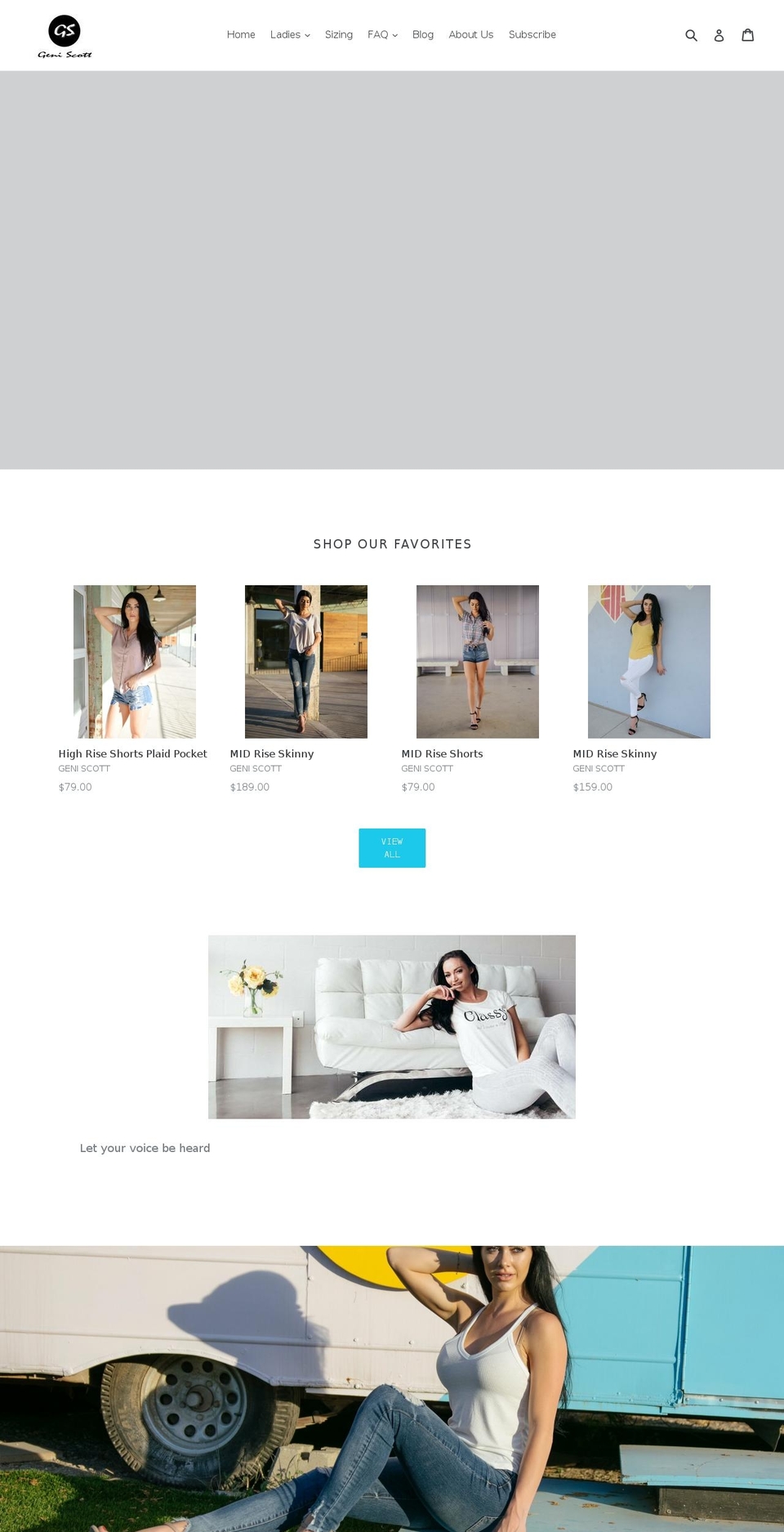 geniscott.com — Shopify storefront screenshot