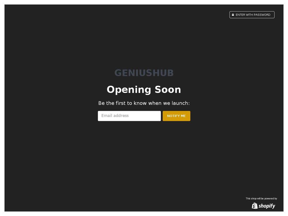 geniushub.ca shopify website screenshot
