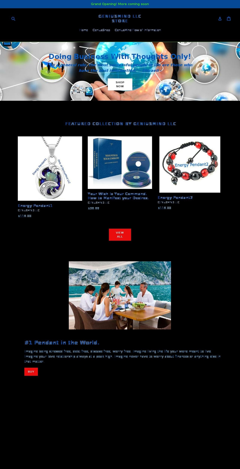 geniusmindllc.com — Shopify storefront screenshot