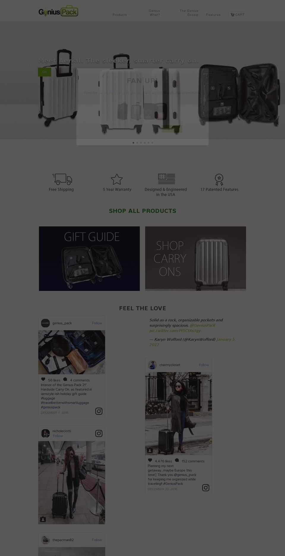 Genius Pack - 11-10-15 Shopify theme site example geniuspac.com