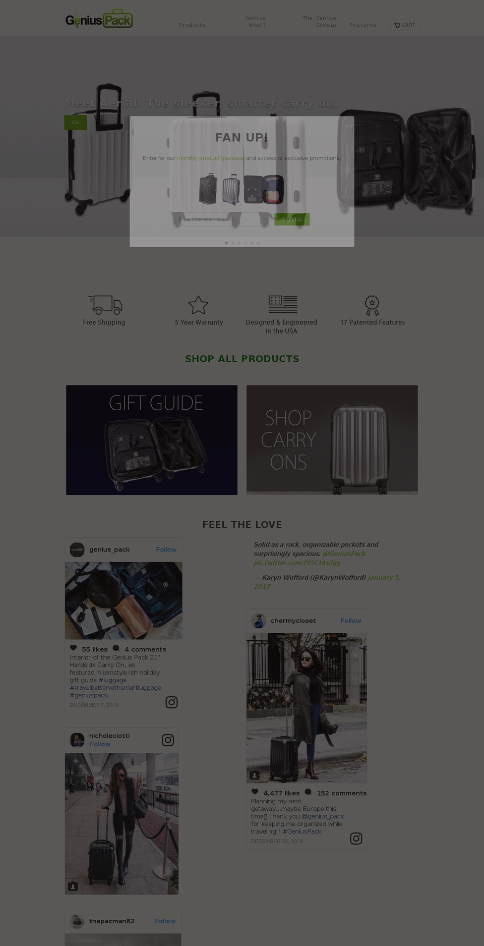 Genius Pack - 11-10-15 Shopify theme site example geniuspack.co