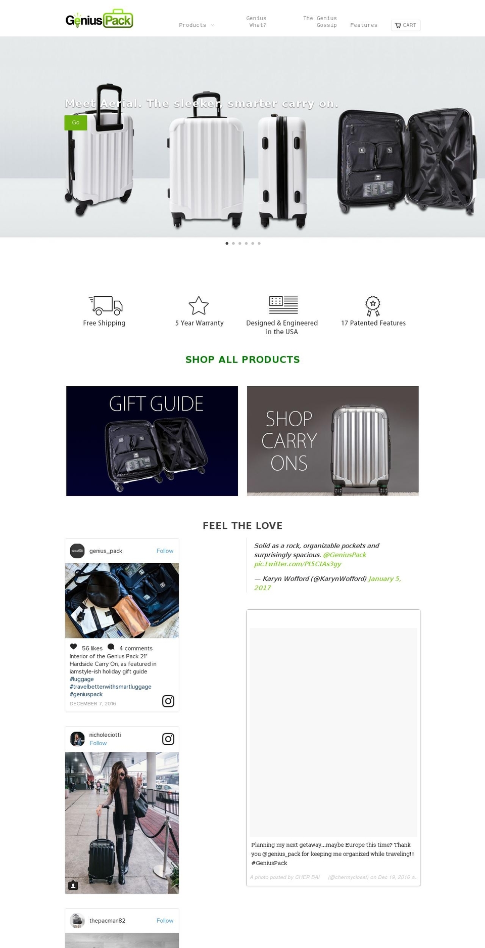 geniuspack.com.mx shopify website screenshot
