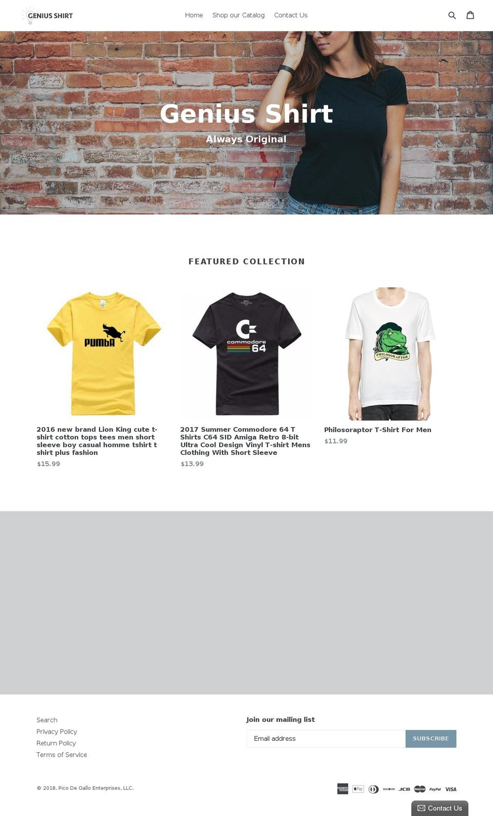 geniusshirt.com — Shopify store on .com
