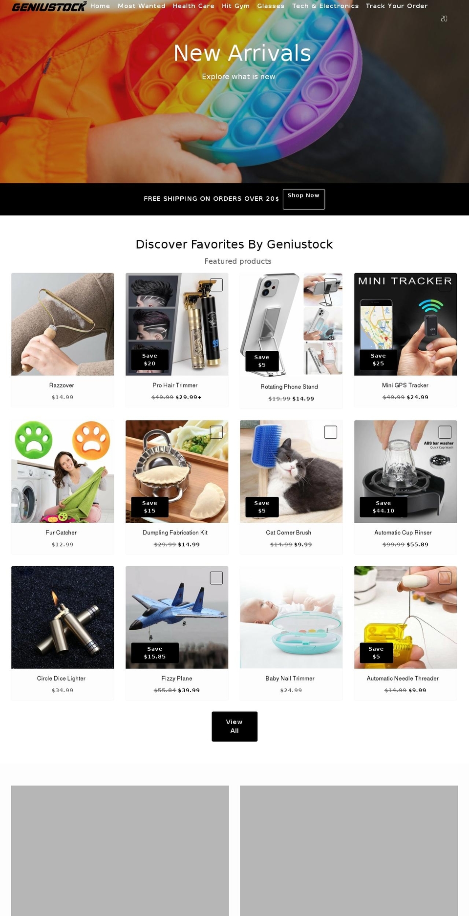 geniustock.com shopify website screenshot