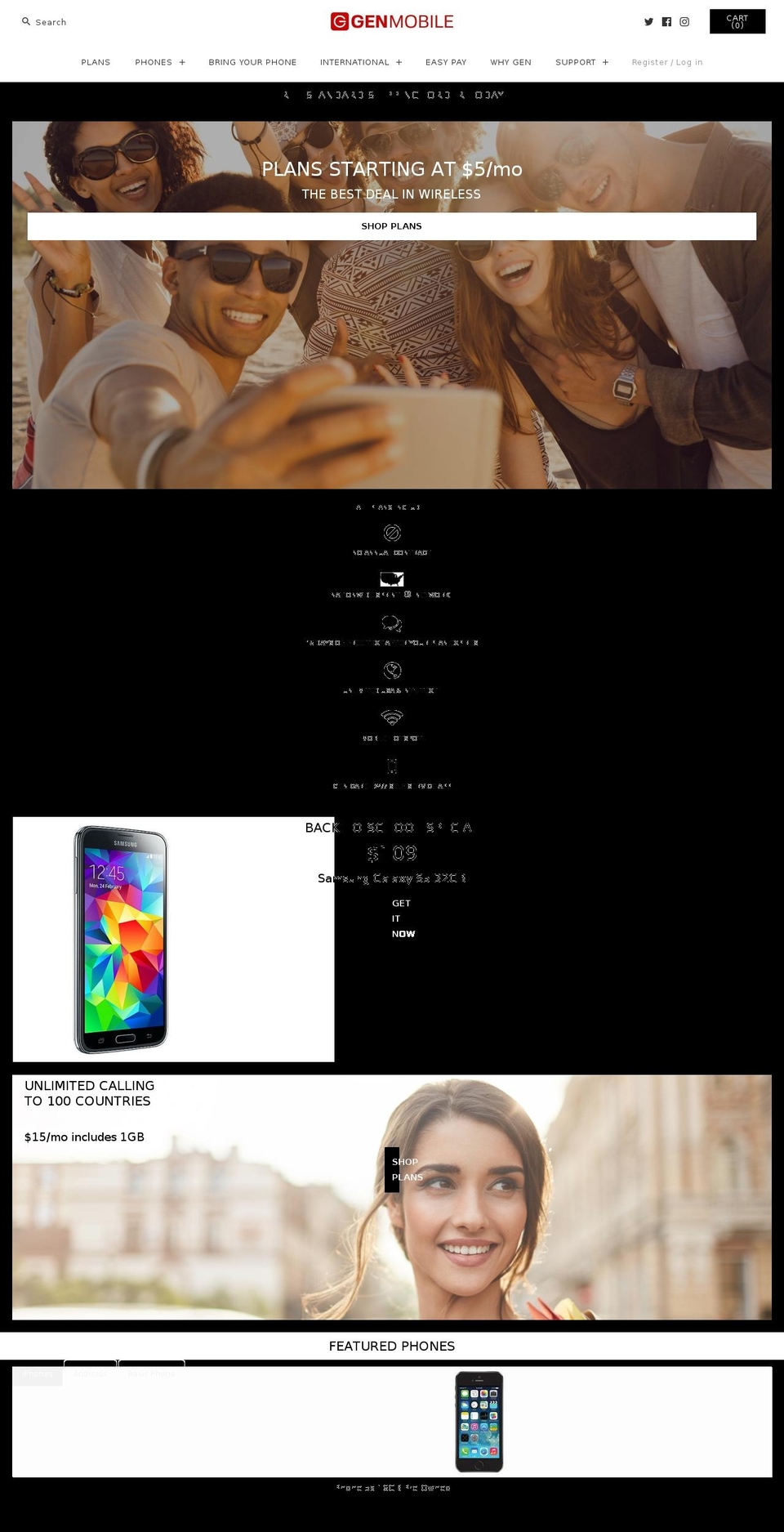genmobile.com shopify website screenshot