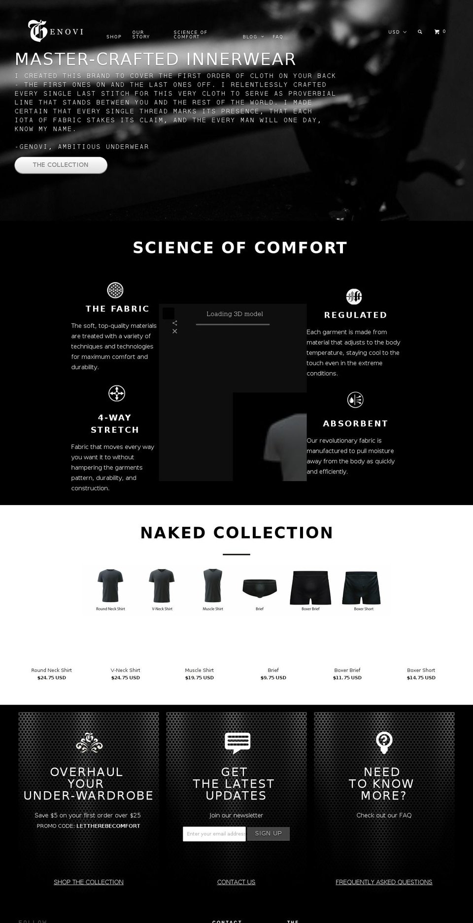 genovi.com shopify website screenshot