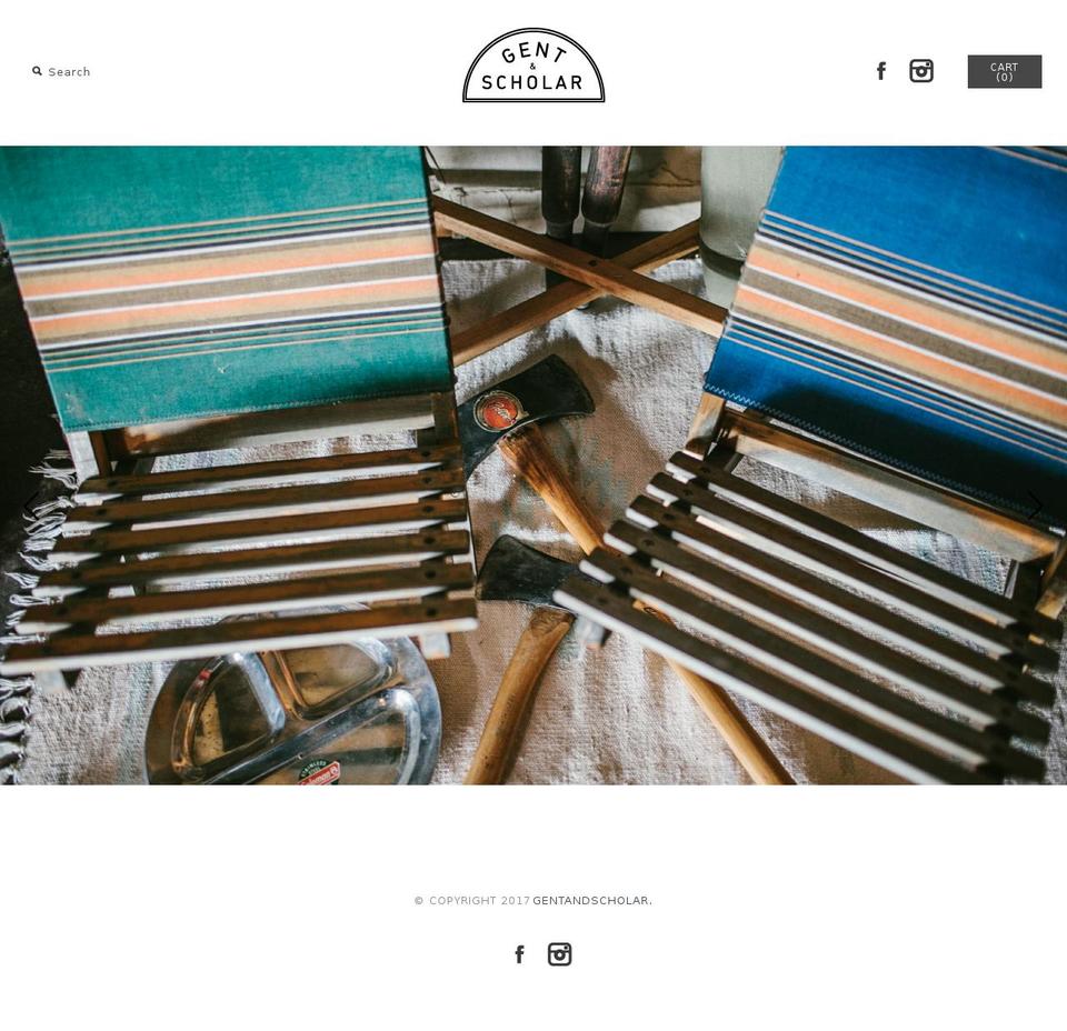 gentandscholar.com shopify website screenshot
