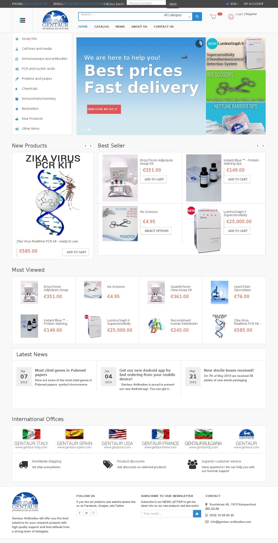 ap-extroic-store Shopify theme site example gentaur-antibodies.com