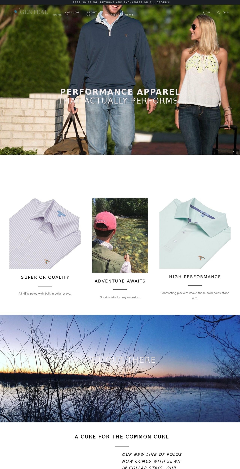 gentealapparel.com shopify website screenshot