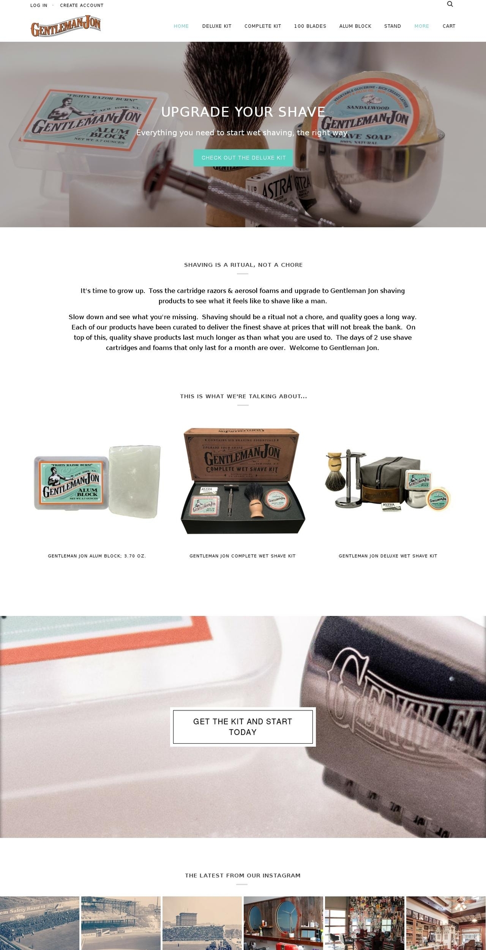 gentjon.com shopify website screenshot