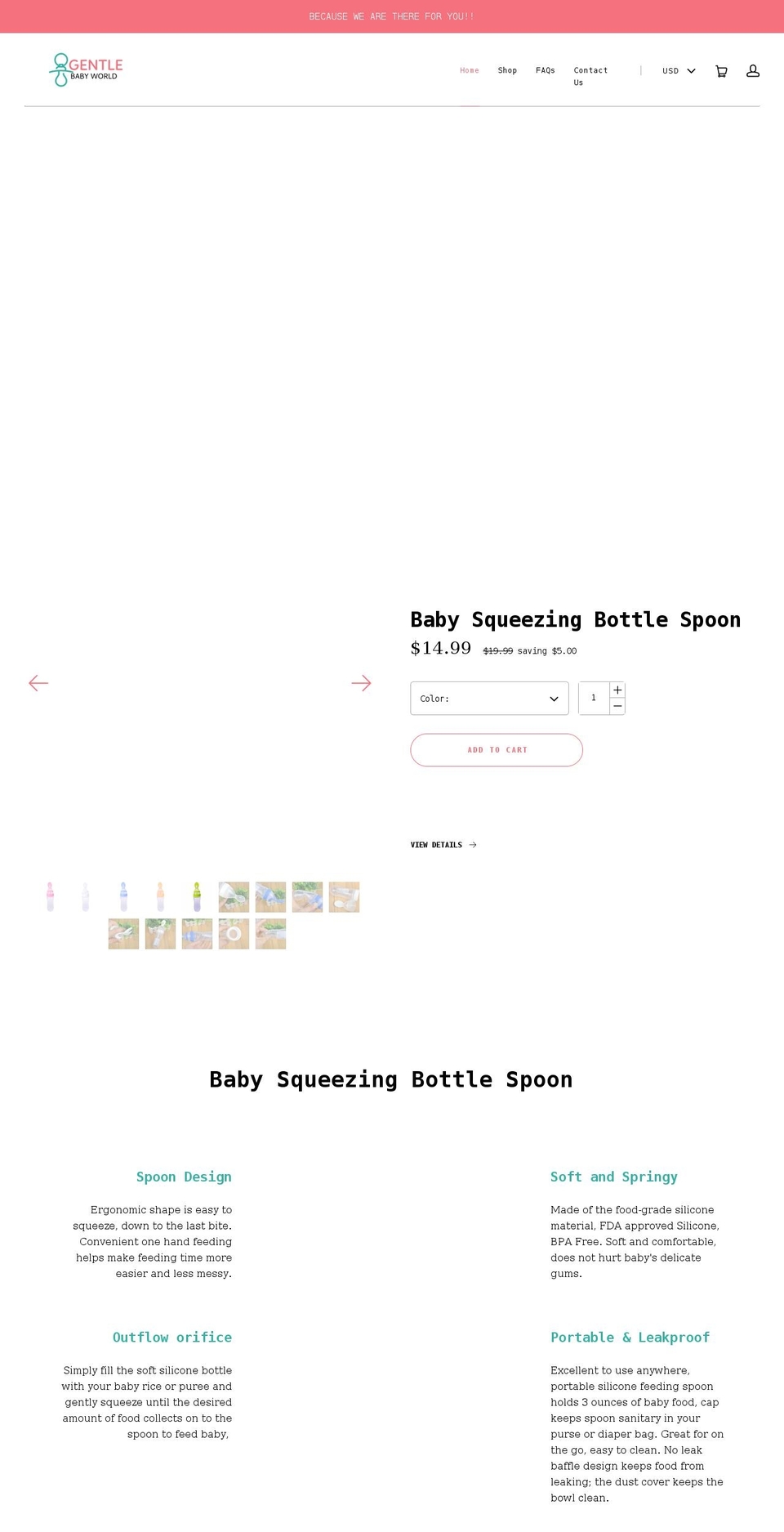 gentlebabyworld.com shopify website screenshot