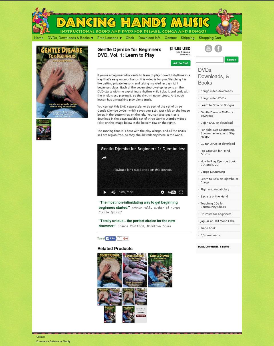 gentledjembe.com shopify website screenshot