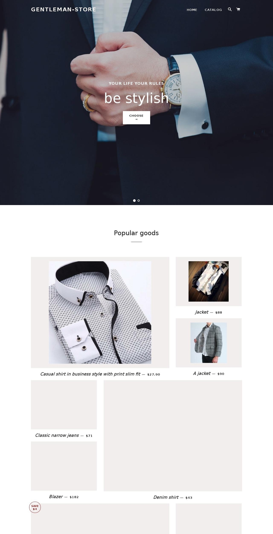 gentleman-store.com — Shopify storefront screenshot
