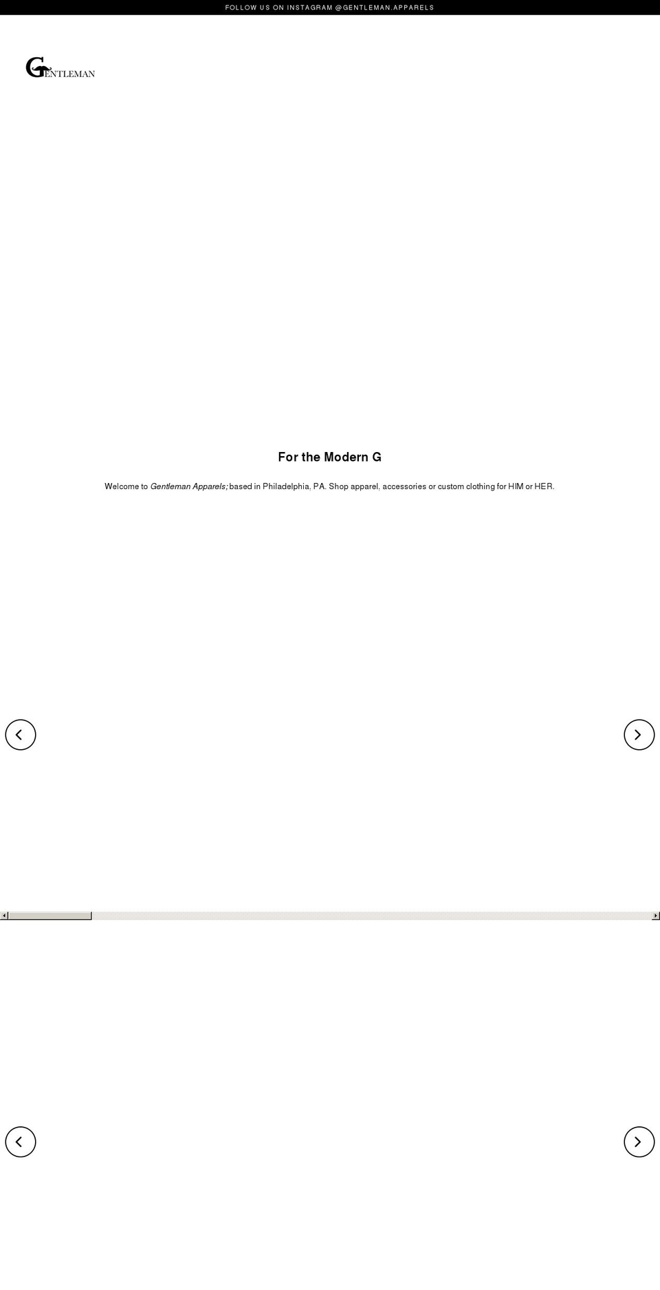 gentlemanapparels.com shopify website screenshot