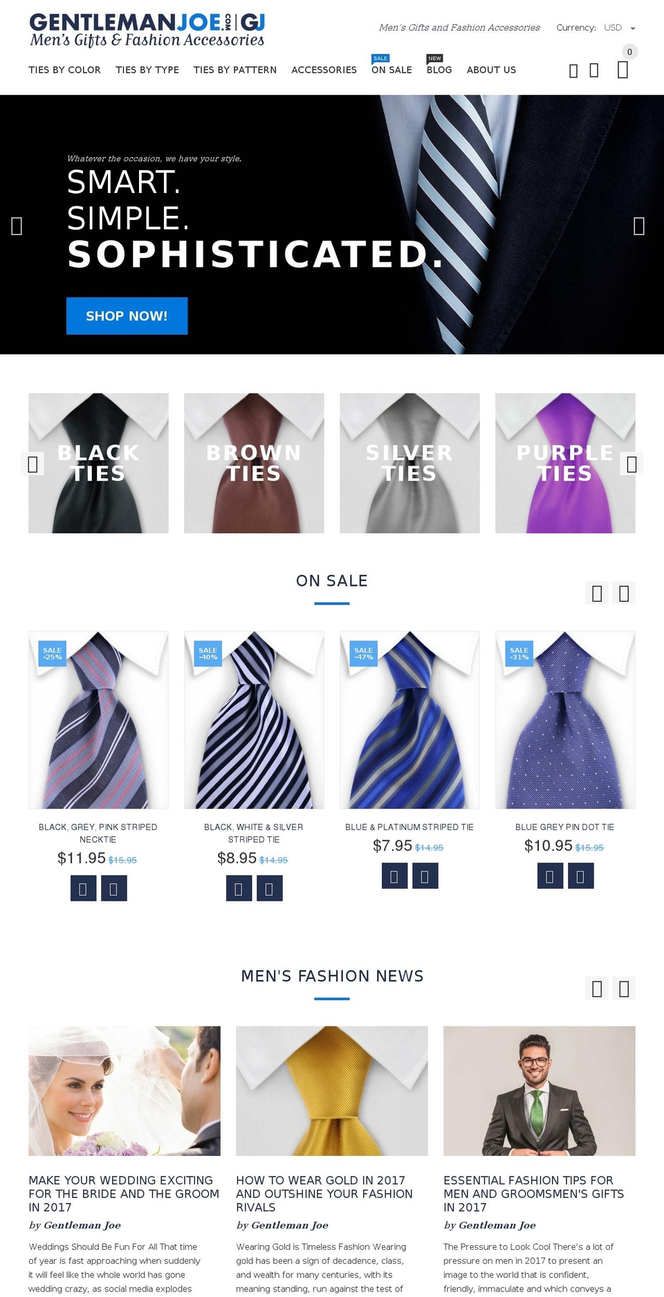 YourStore Shopify theme site example gentlemanjoe.com