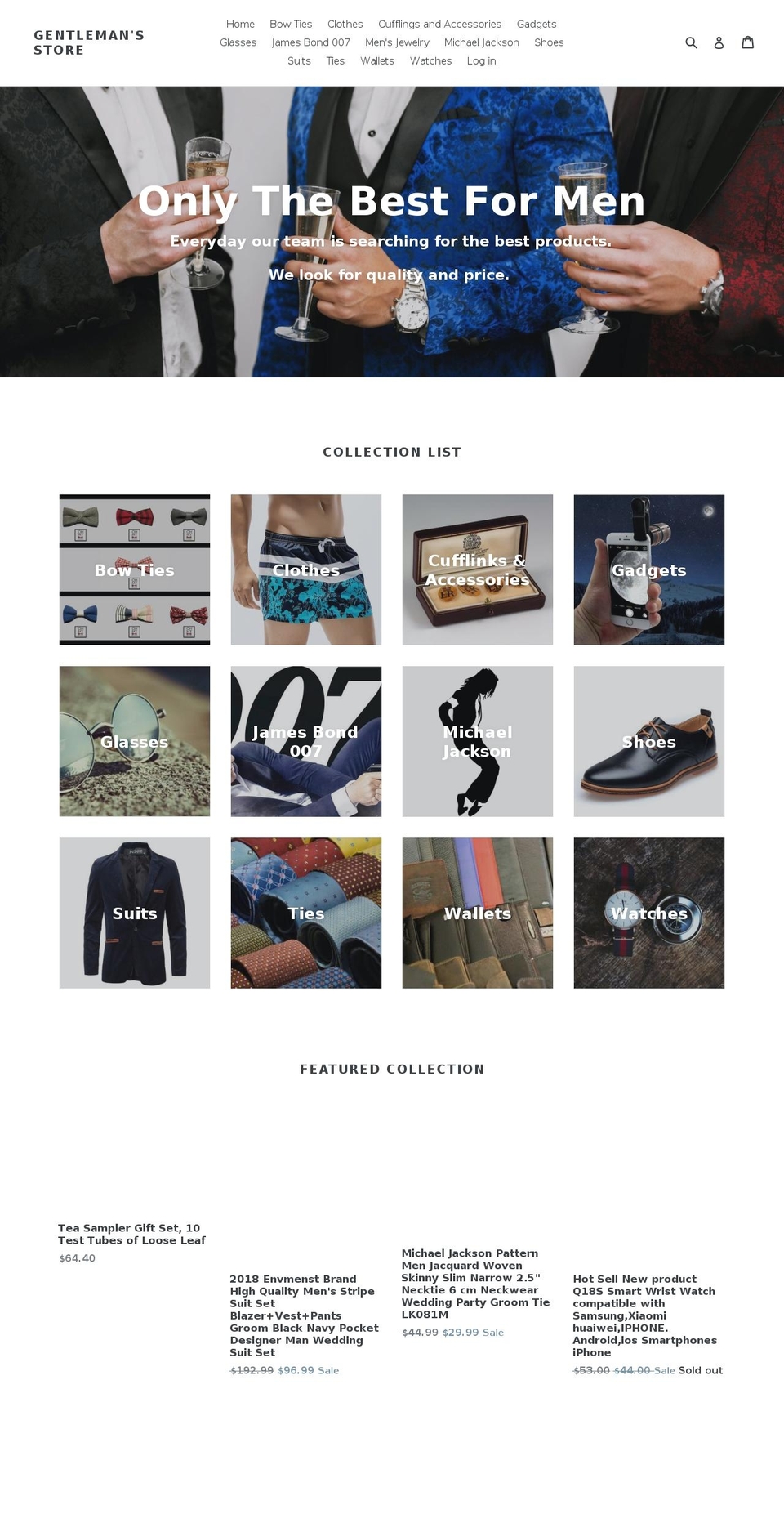 gentlemans-store.com shopify website screenshot