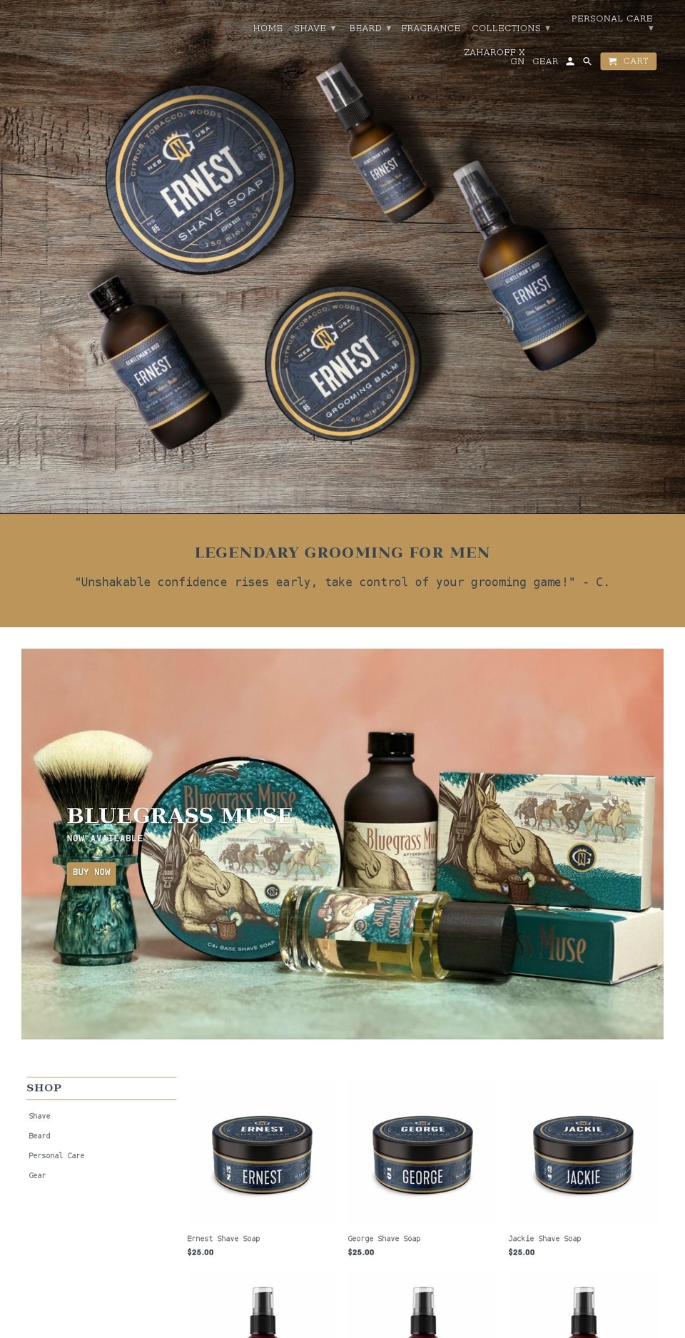 gentlemansnod.com shopify website screenshot