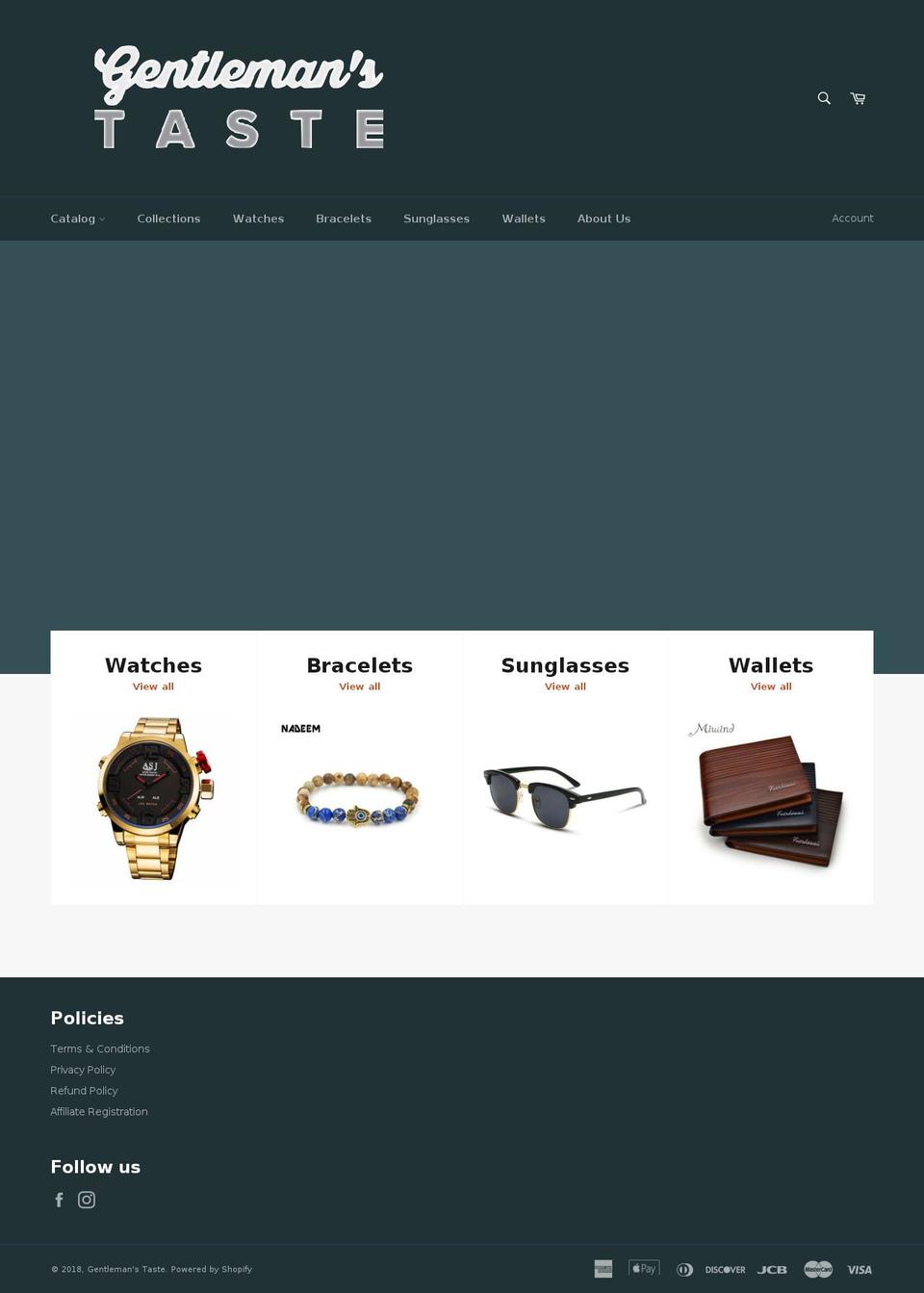 gentlemanstaste.com — Shopify storefront screenshot