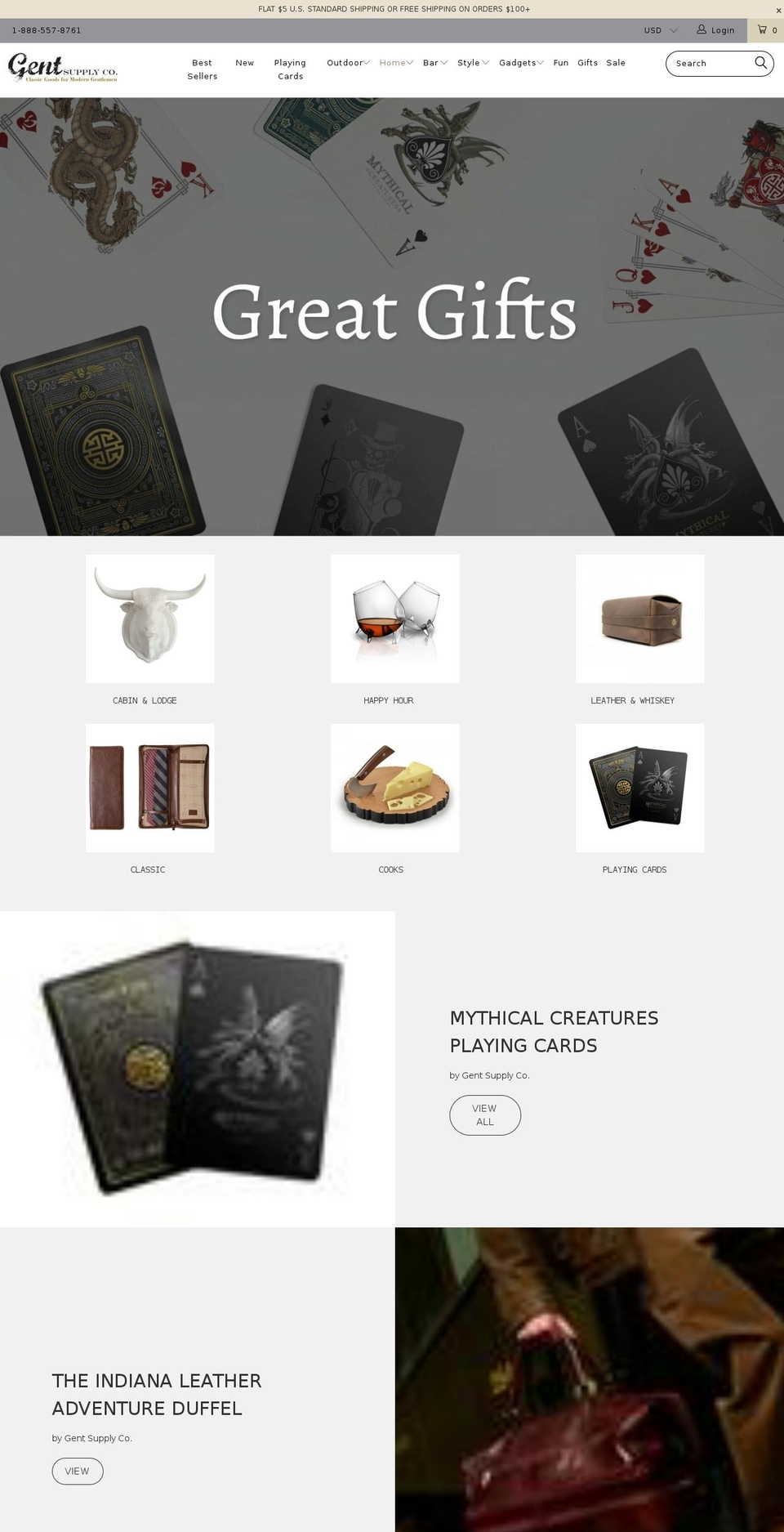 turbo-chicago Shopify theme site example gentlemansupplycompany.com