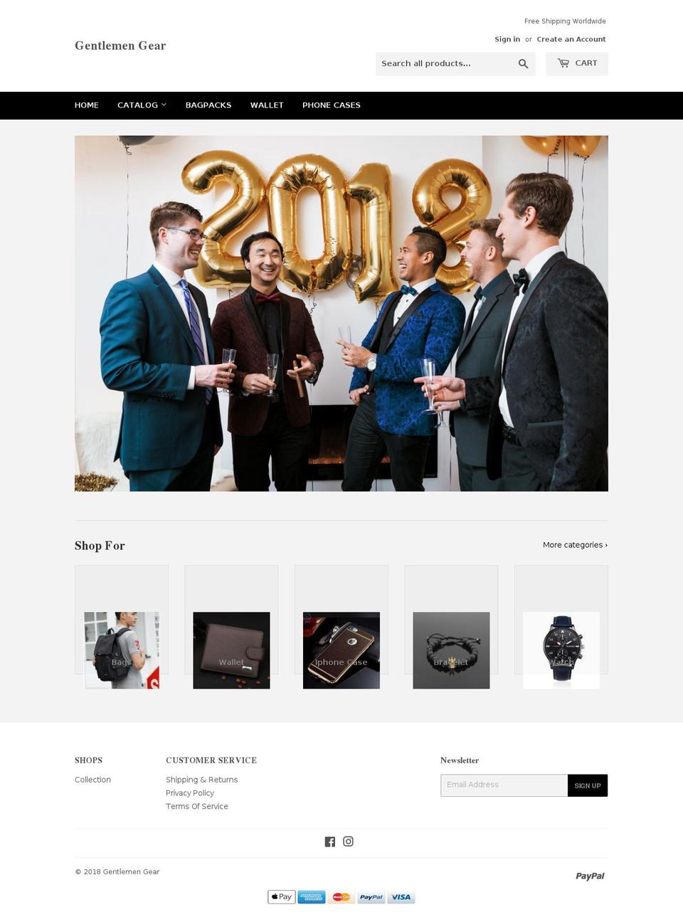 gentlemengear.com shopify website screenshot