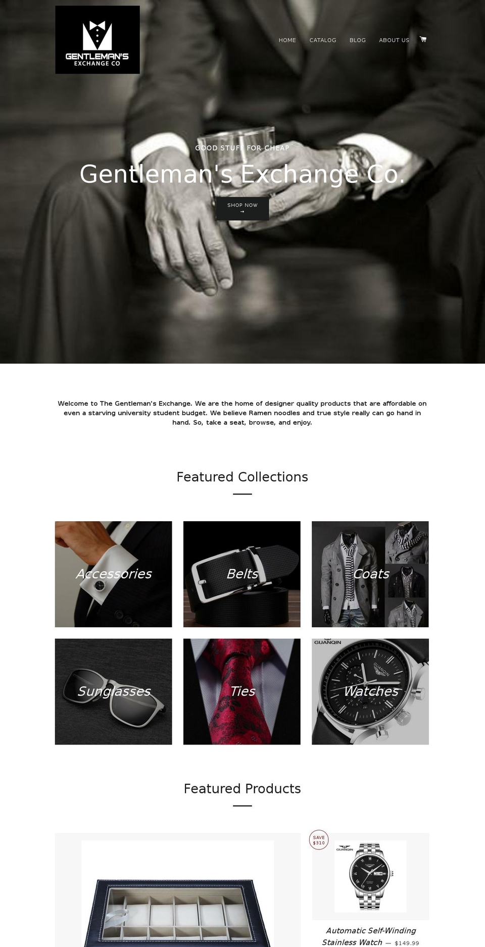 gentlemens-exchange.com — Shopify storefront screenshot