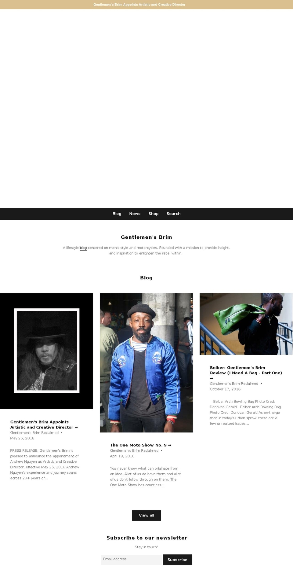 gentlemensbrim.com shopify website screenshot