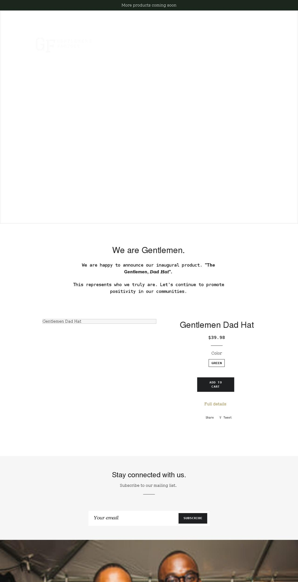 gentlementoday.com shopify website screenshot