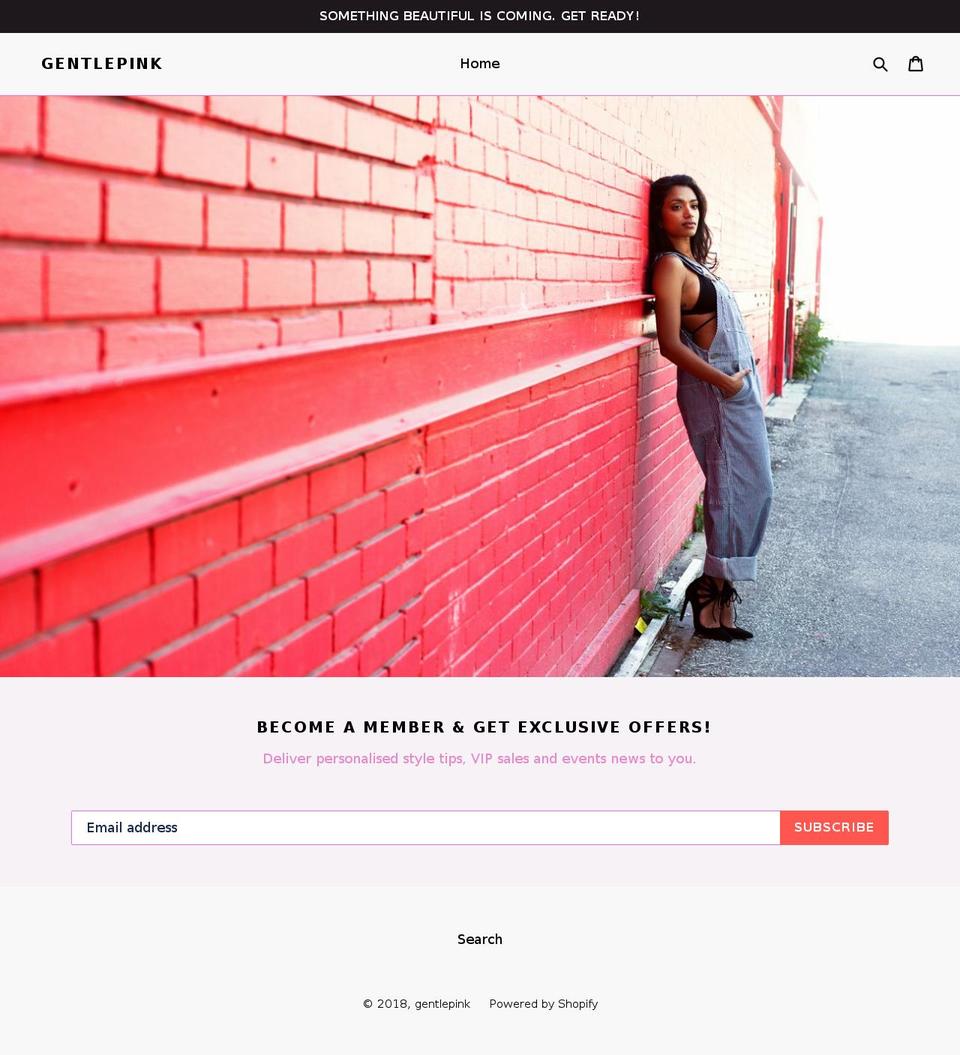 gentlepink.com — Shopify storefront screenshot