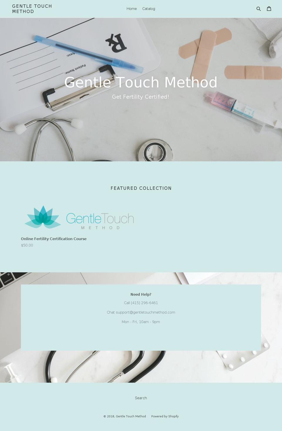gentletouchmethod.com shopify website screenshot