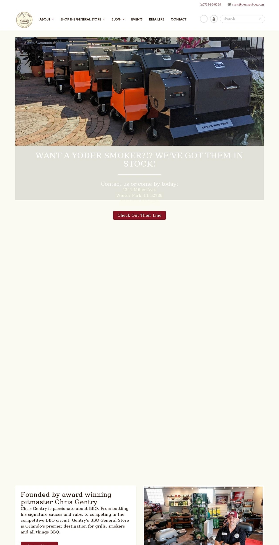 gentrys-bbq.myshopify.com shopify website screenshot