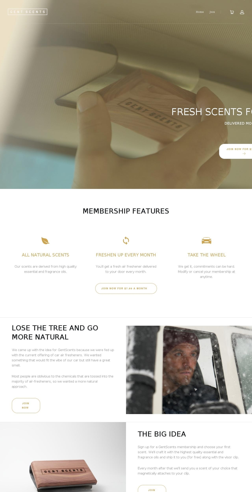 gentscents.com shopify website screenshot